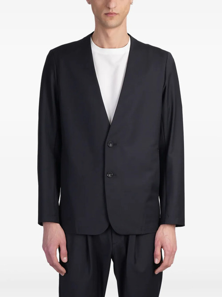  Attachment Single-breasted Blazer - Blue 