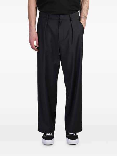  Attachment Straight-leg Trousers - Black 