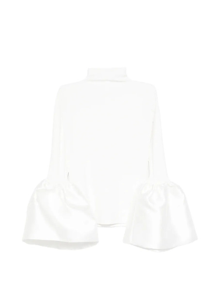  Atu Body Couture Bell-sleeve Top - White 
