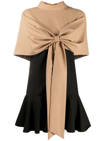  Atu Body Couture Bow Front Dress - Black 