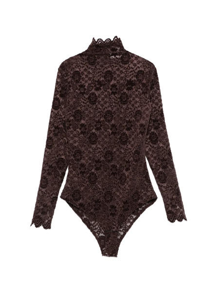  Atu Body Couture Lace Bodysuit - Brown 