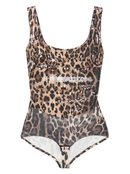  Atu Body Couture Leopard-print Body - Brown 