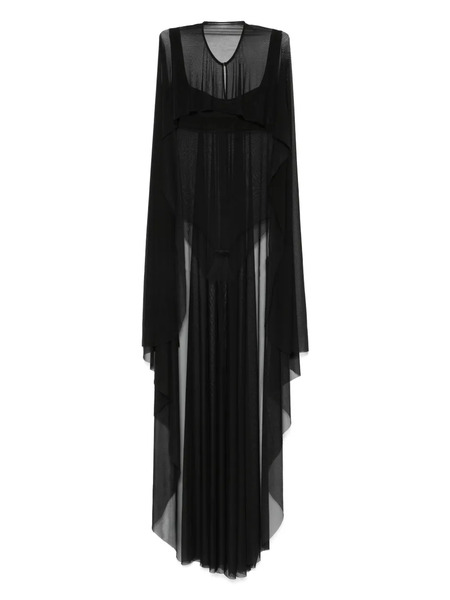  Atu Body Couture Semi-sheer Bodysuit - Black 