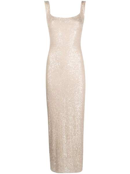  Atu Body Couture Sequinned Midi Dress - Neutrals 