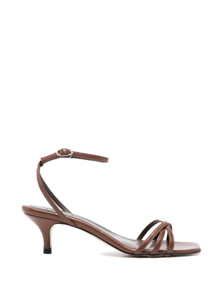  Augusta Strappy Leather Sandals - Brown 