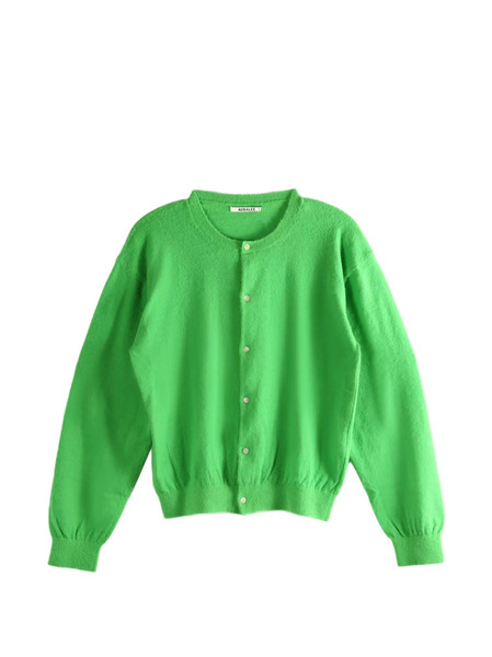  Auralee Button-up Cardigan - Green 