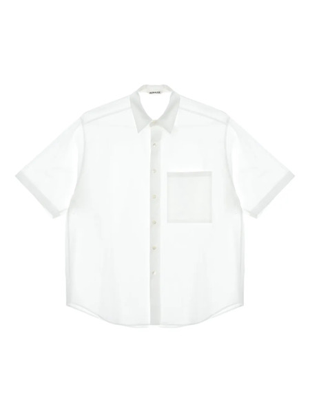  Auralee Button-up Short-sleeve Shirt - White 