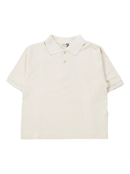  Auralee Cotton Polo Top - White 