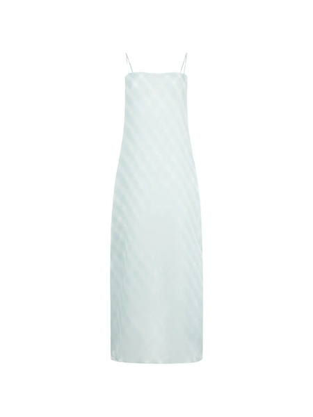  Auralee Jacquard Midi Dress - Blue 