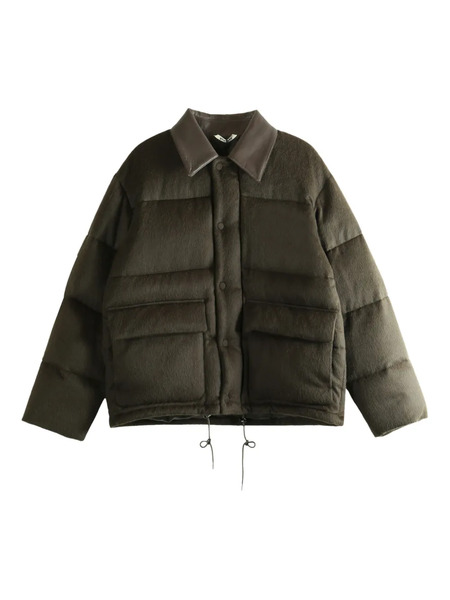  Auralee Padded Flap-pocket Jacket - Brown 