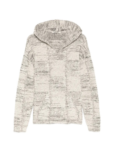  Auralee Patchwork Cotton And Linen-blend Hoodie - Neutrals 