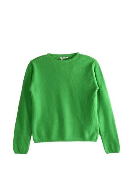  Auralee Round Neck Knitwear - Green 