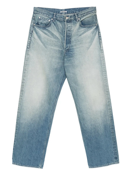  Auralee Selvedge Faded-wash Jeans - Blue 