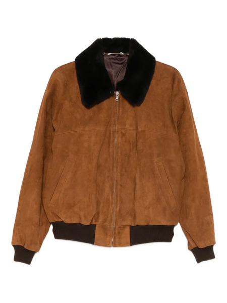  Auralee Suede Zip-up Jacket - Brown 