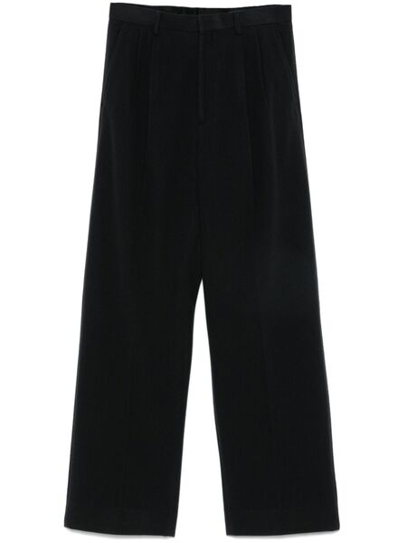  Auralee Wool Flannel Trousers - Black 