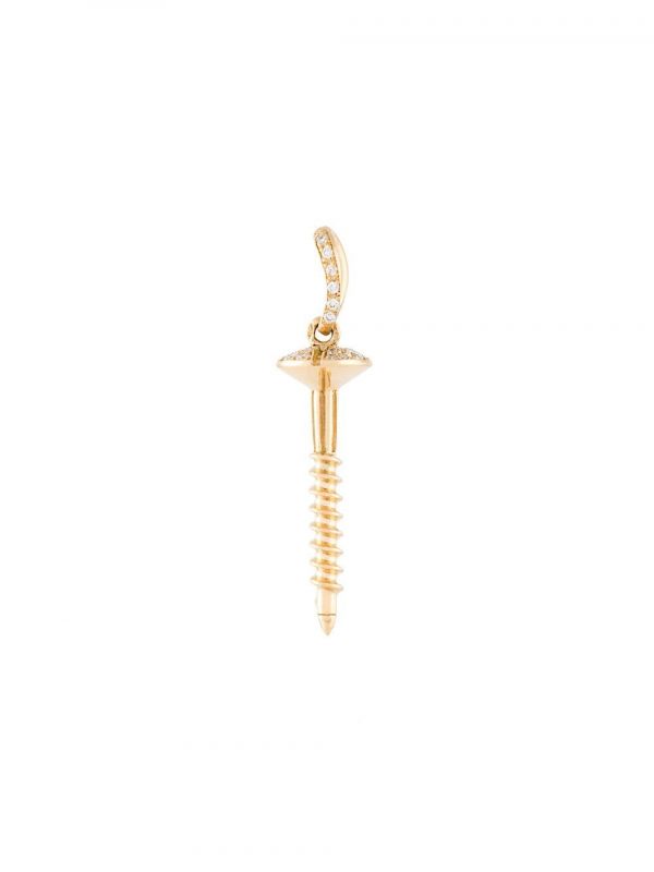  Aurelie Bidermann 'screw' Diamond Pendant - Metallic 