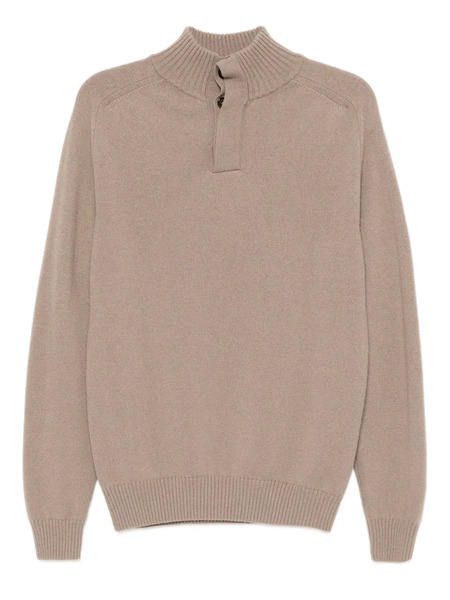  Aurélien City Button Jumper - Brown 
