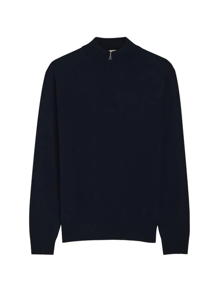  Aurélien Zip Neck Sweater - Blue 