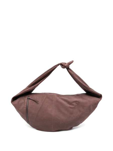  Autentica 504 Knot Zip Leather Bag - Brown 