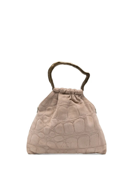  Autentica 504 Small Delia Embossed Top-handle Tote Bag - Neutrals 