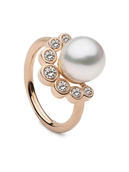  Autore Moda Brea Pearl-embellished Ring - Pink 