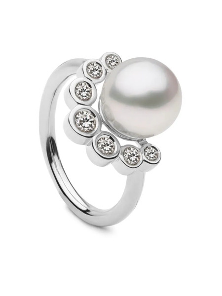  Autore Moda Brea Pearl-embellished Ring - Silver 