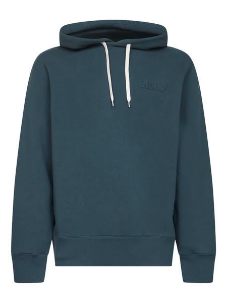  Autry Drawstring-hood Cotton Sweatshirt - Green 