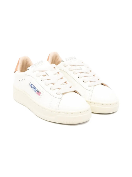  Autry Kids Dallas Leather Sneakers - White 