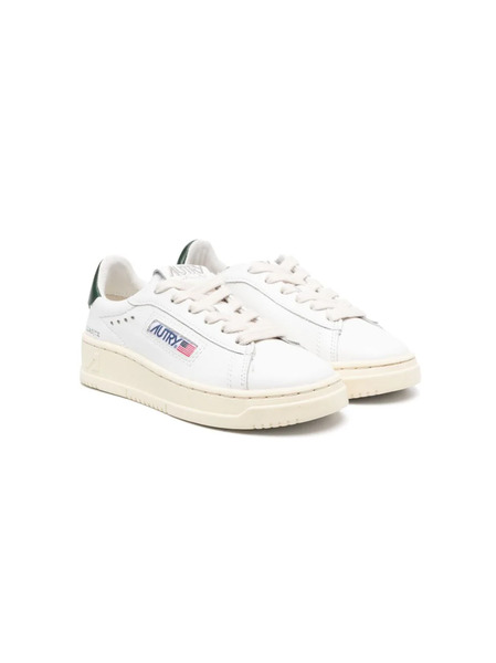  Autry Kids Logo-embellished Leather Sneakers - White 