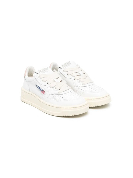  Autry Kids Medalist Leather Sneakers - White 