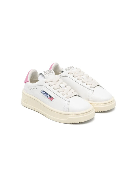  Autry Kids Panelled Lace-up Sneakers - White 