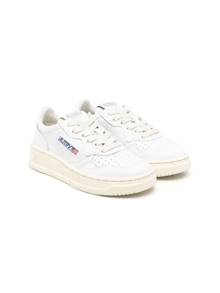  Autry Kids Perforated-detailing Low-top Sneakers - White 