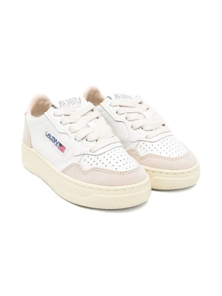  Autry Kids Perforated Leather Sneakers - White 