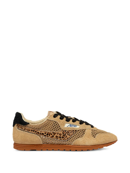  Autry Leopard Knit Sneakers - Neutrals 