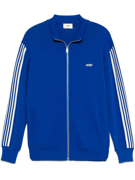  Autry Logo-embroidered Cardigan - Blue 