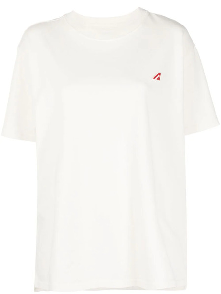  Autry Logo-patch Cotton T-shirt - White 