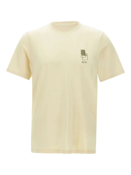  Autry Logo-print T-shirt - Neutrals 