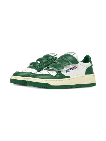  Autry Medalist Kidstripes Leather Sneakers - White 