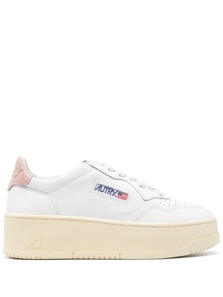  Autry Medalist Platform Sneakers - White 
