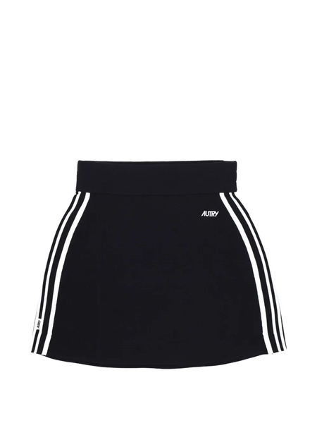  Autry Side-stripe Mini Skirt - Blue 