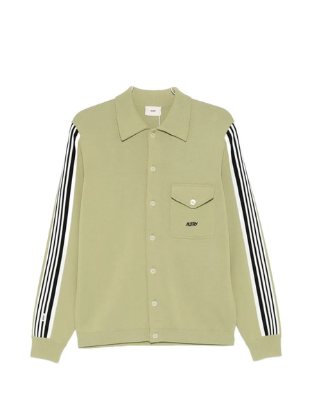  Autry Stripe Pocket Knitwear - Green 