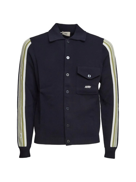  Autry Striped Knit Shirt - Blue 