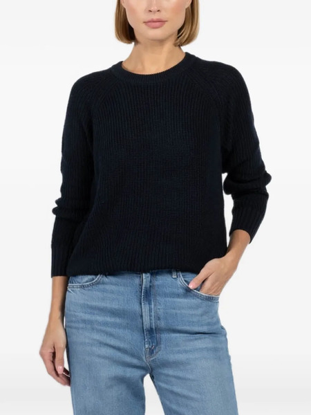  Autumn Cashmere Frayed Sweater - Blue 