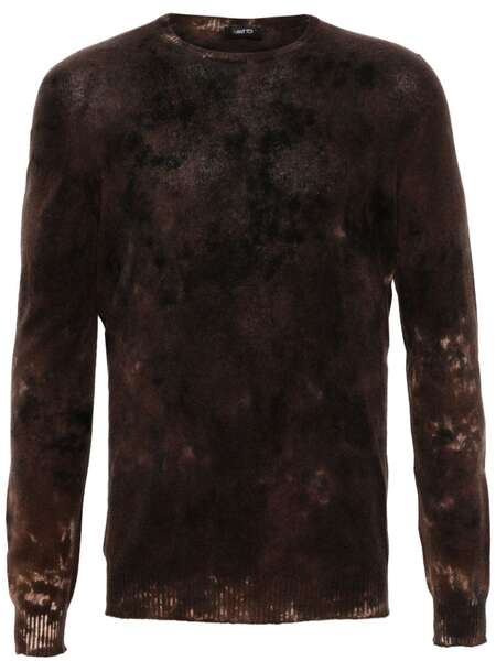  Avant Toi Bleached-effect Cashmere Jumper - Brown 