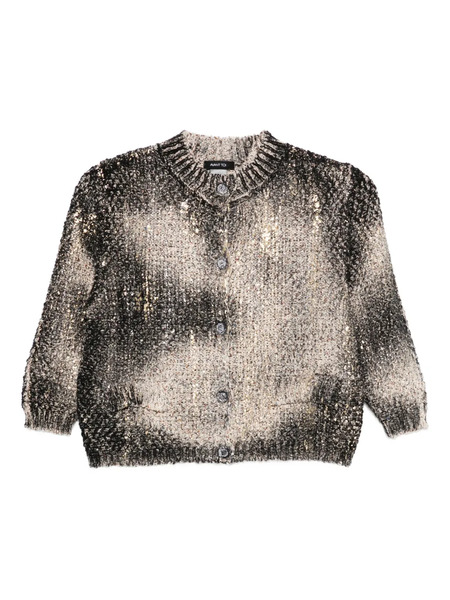  Avant Toi Crew-neck Cardigan - Black 