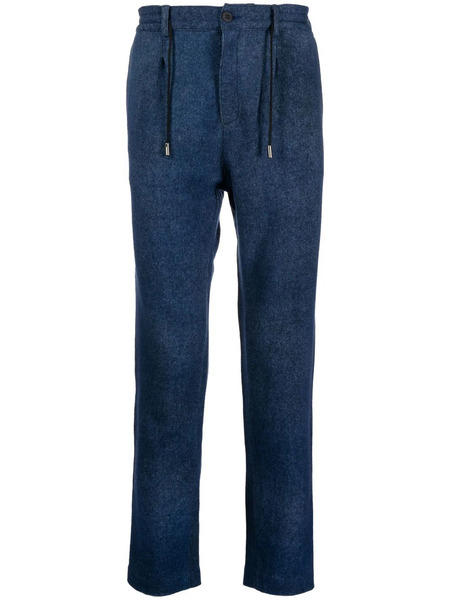  Avant Toi Drawstring Tapered Trousers - Blue 