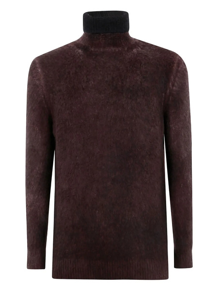  Avant Toi High-neck Brushed Sweater - Brown 