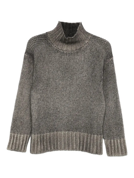  Avant Toi High-neck Ribbed Sweater - Grey 