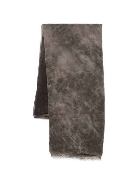  Avant Toi Mottled-print Scarf - Grey 
