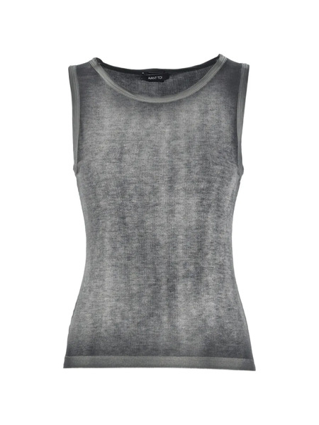  Avant Toi Ribbed Knit Tank Top - Grey 
